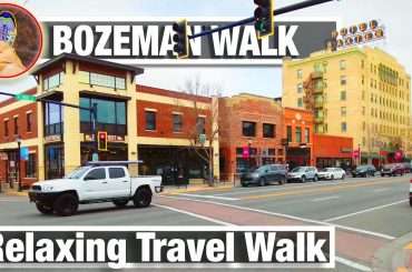 Downtown Bozeman virtual treadmill walk