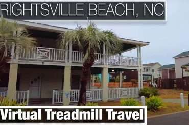 Beach house in Wrightsville Beach, North Carolina that we saw on our virtual treadmill walk