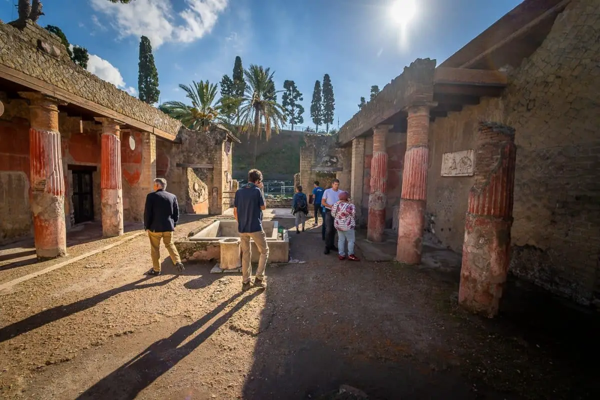 Ancient Ruins of Herculaneum in Italy