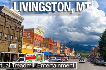 Buildings on Main Street towards mountans