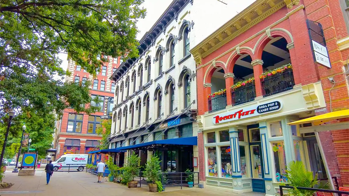 Historic buildings in downtown Knoxville, TN