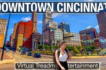 The skyscrapers of downtown Cincinnati