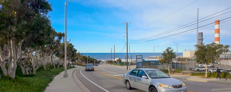 Pacific Ocean viewed from El Segundo, California