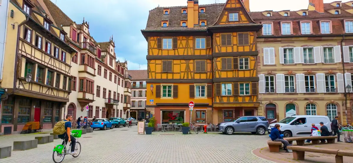 Medieval houses in Strasbourg, France