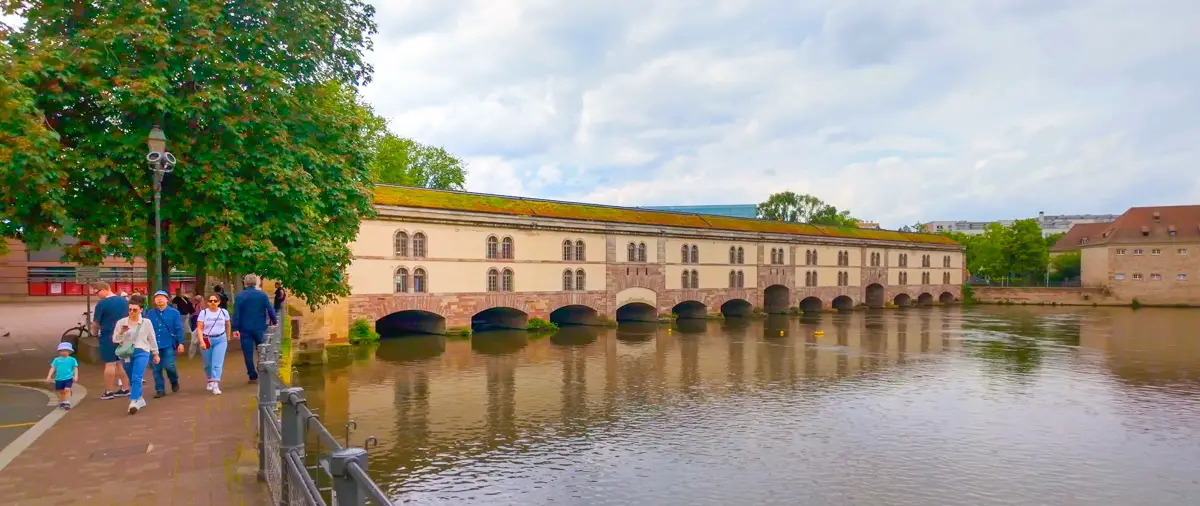 Ponts Couvert covered bridge in Strasbourg during my city walk