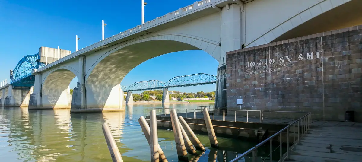 Ross Landing on Tennessee River during our Virtual Walk in Chatanooga