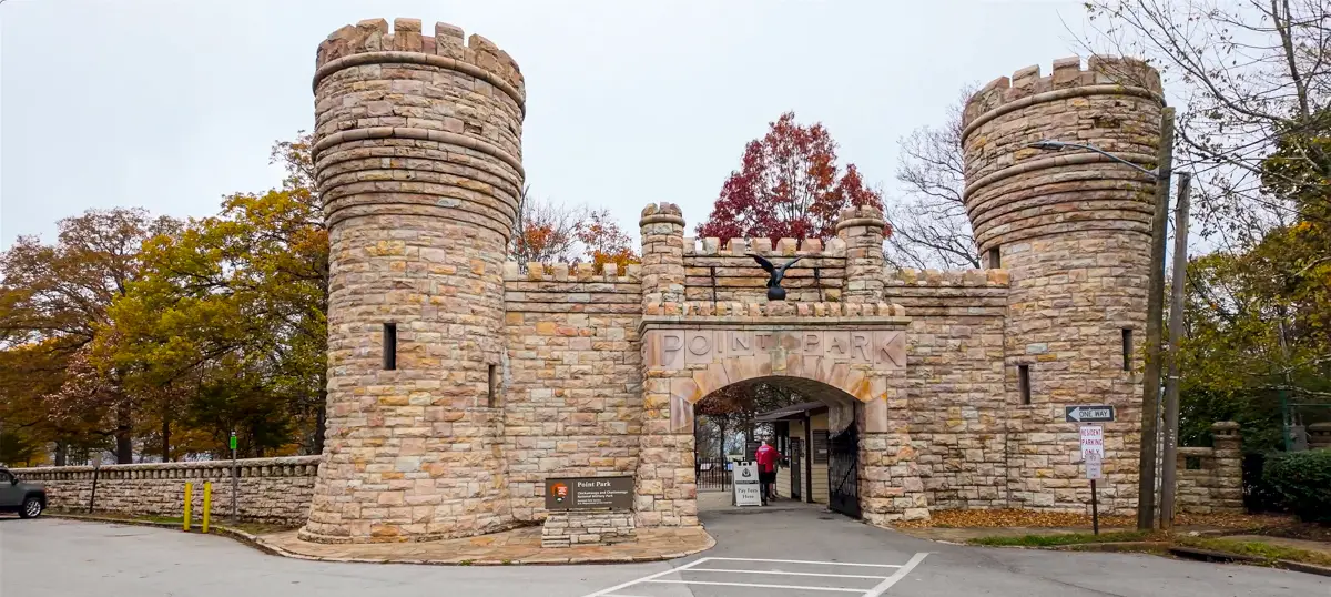 Stone Gates at Point Park on Lookout Mountain in TN