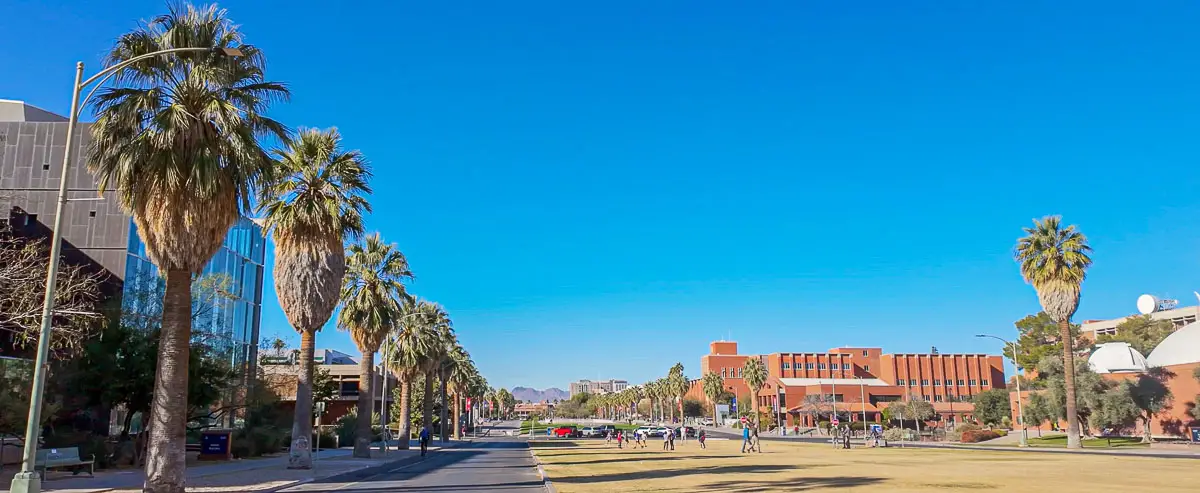 Main Mall on University of Arizona Campus Virtual Tour